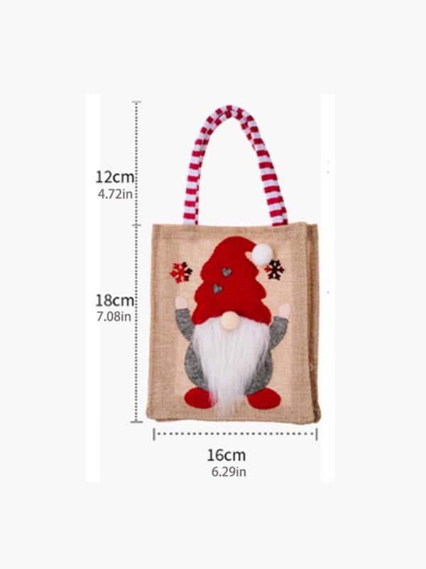 Cute Christmas Pattern Candy Bag, Creative Design Casual Gift Bag for Kids & Adults, Perfect Bag for Party, Casual Trendy Versatile High-quality Bag for Daily Use