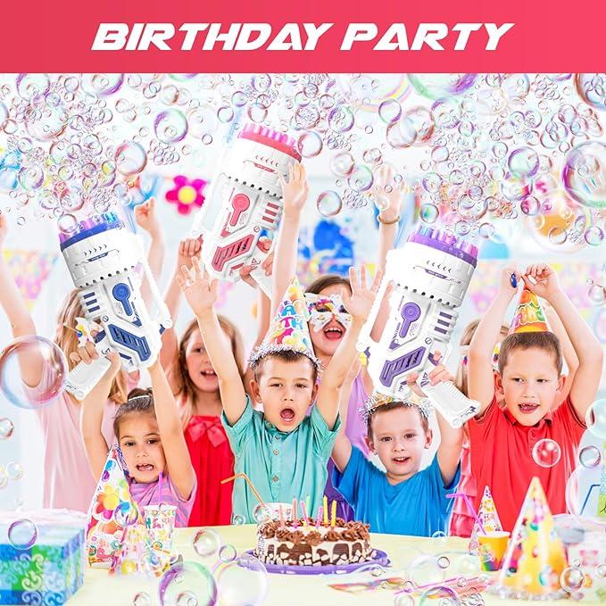 Bubble Machine Gun, 69 Holes Bubbles Gun Kids Toys for Boys Girls Age  4 5 6 7 8 9 10 11 12 Year Old, Summer Outdoor Toy Birthday Wedding Party Favors Gifts