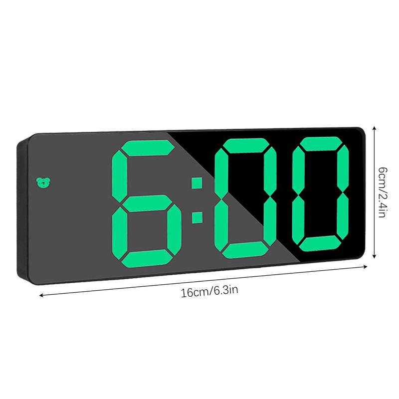 Digital Alarm Clock Smart LED Travel Alarm Clocks with Snooze Button Brightness Adjustable Birthday Gifts for Kids