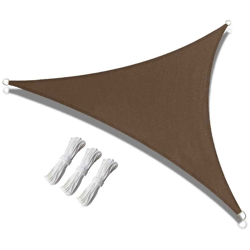 ABCCANOPY Sun Shade Sail, 17'x17'x23' UV Block Canopy Sun Awning for Patio, Deck, Backyard