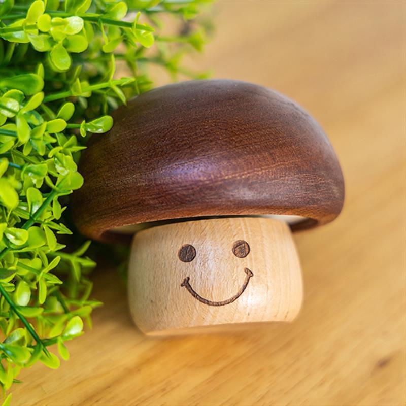 Mushroom Shape Solid Wooden Music Box, Clockwork Music Box, Best Gift for friends Singing Music Gift Box