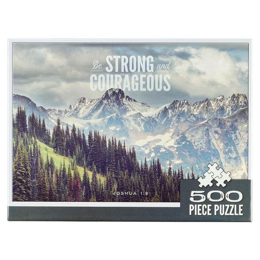 Be Strong & Courageous Pine Valley 500-piece Jigsaw Puzzle - Joshua 1:9