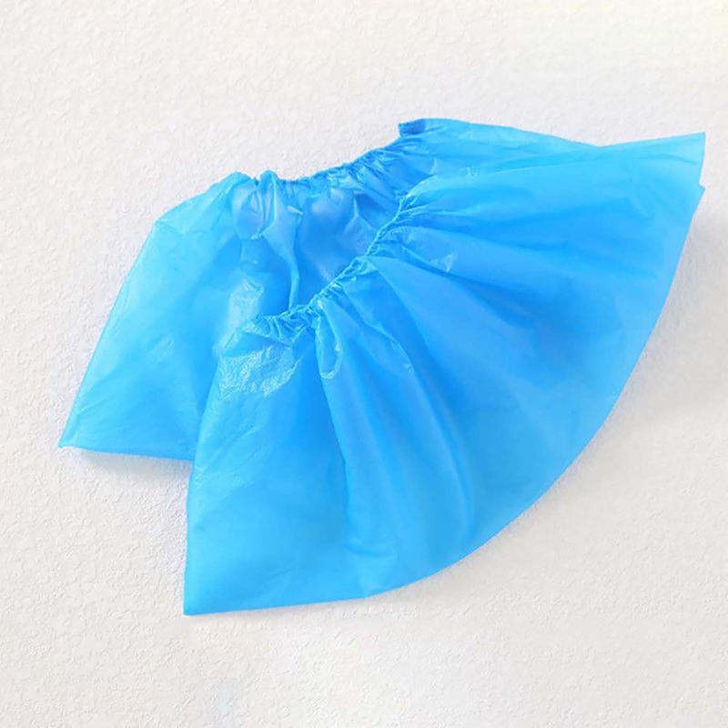 Warkul 200Count Elastic Beam Mouth Disposable Waterproof Shoe Covers Widely Applied Shoe Dust Covers for Rainy Plastic Unisex