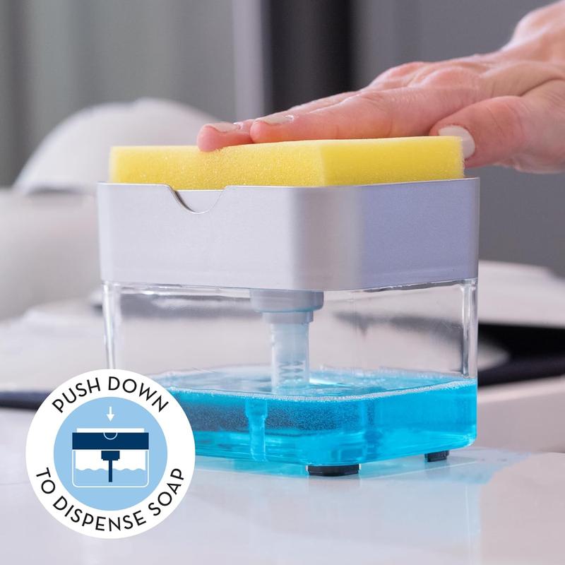 Multi-purpose at home, suitable for kitchen sink, bathroom, dish soap dispenser and sponge holder