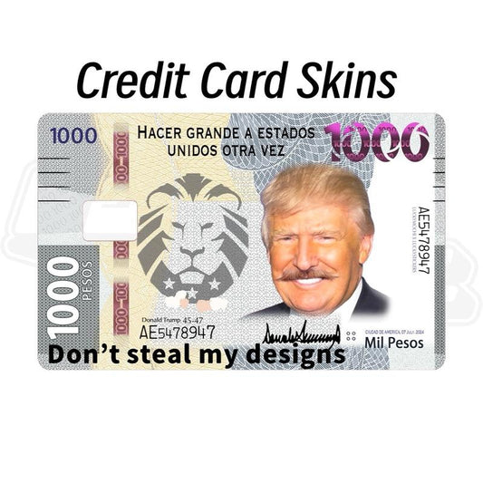 Papi Donald Trumpo Donald trump debit credit card sticker skin funny