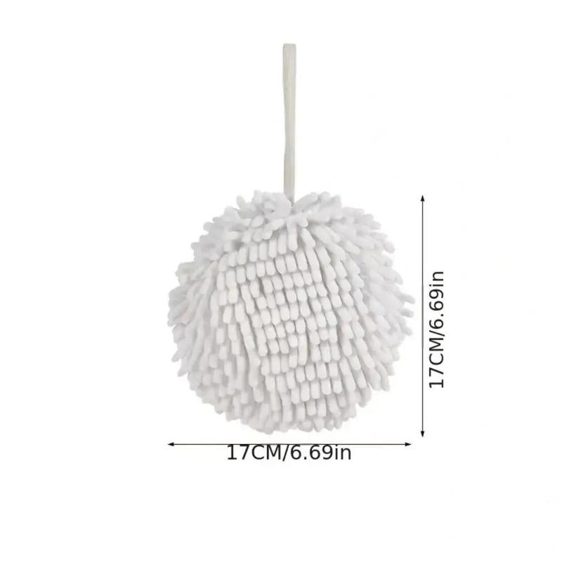 1 Piece Soft Hand Towel Ball, Hanging Quick Drying Hand Towel, Modern Simple Hanging Towel, Household Bathroom Supplies