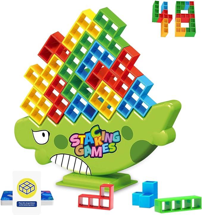 Balance Stacking Building Blocks Fun For Team Family Friends Game