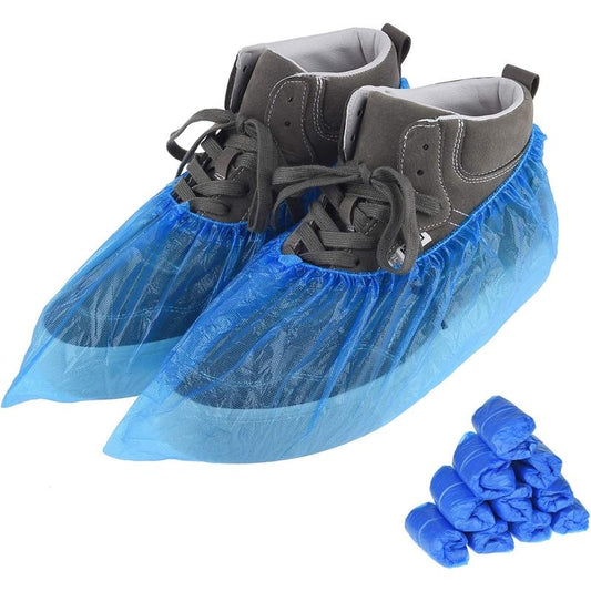 50 countS(25 Pairs)Shoe Covers Disposable, Green Convenience, Recyclable, Boot Cover, Waterproof, Non slip, Dust proof, One Size Fit , Durable CPE Material, Protect Your Shoes, Floor, Carpet.