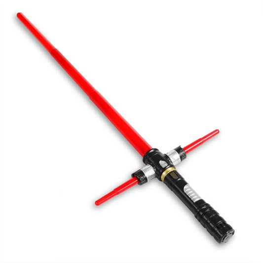 Kylo Ren Light Up Saber Toy with Electronic Lights and Sound Effect, Red LED Retractable Force FX Saber Novelty Toy