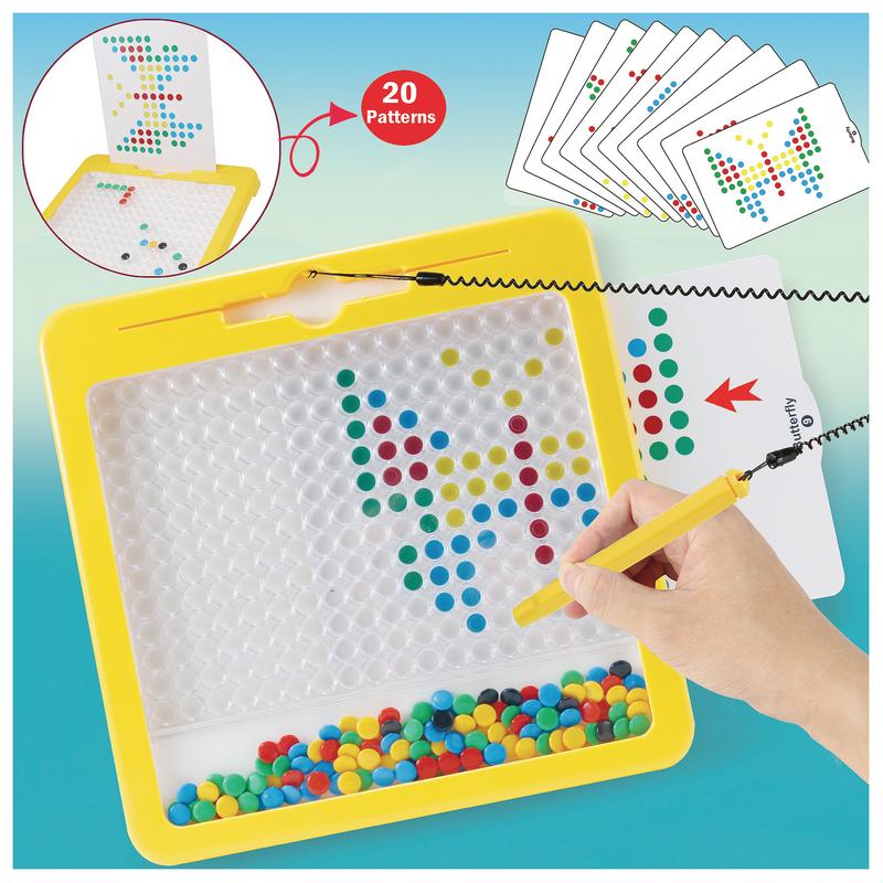 FREE TO FLY Magnetic Drawing Board Sensory Activity - Montessori Toys 3 Year Old Toddler Airplane Travel Essentials Kids Ages 3-5 4-8 Road Trip Games Birthday Gifts