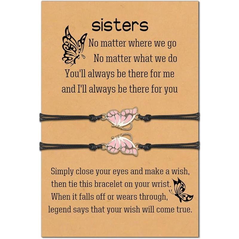 Sister Bracelet,Sister Birthday Gifts from Sister from Sisters Gifts from Sister Matching Friendship Bracelet