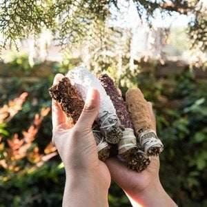 Smudge Sticks Assorted 5ct | Herbs Incense Box | Roses, White Sage, Frankincense, Copal, Citronella, Cinnamon, Palo Santo