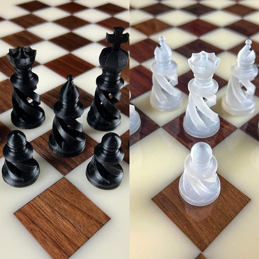 UV Resin Matching Chess Pieces