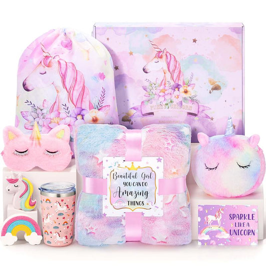 Tiblue Unicorn gifts back to school haul for girls,graduation gift boxes