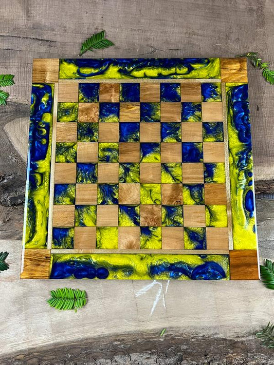 Golden Ocean Maple Wood Chess Board (With Border)