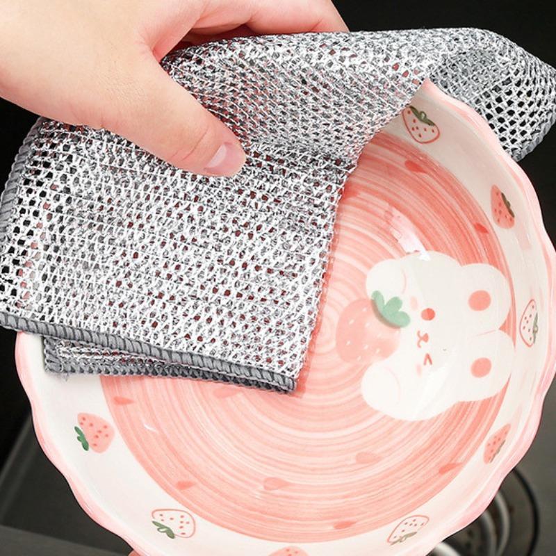 Dish Washing Cleaning Cloth, 3/5pcs Multifunctional Dish Washing Rags, Household Cleaning Cloth, Cleaning Supplies for Home Kitchen