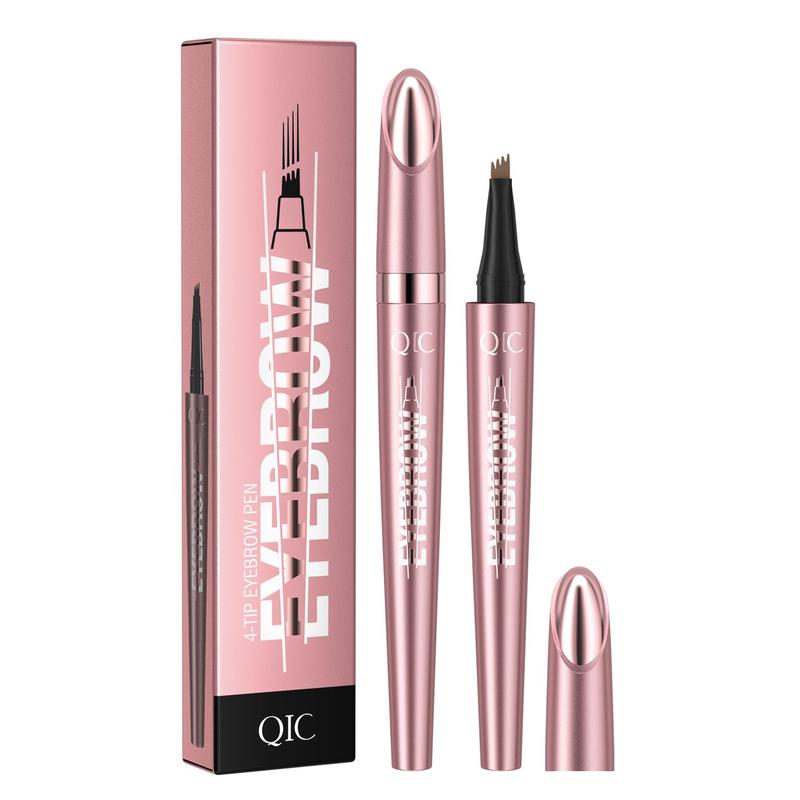 4-fork Eyebrow Pencil, Long Lasting Eyebrow Pencil, Brow Styling Brush, High Pigmented Brow Shading and Filling Pencil, Makeup Tool, Easy To Apply