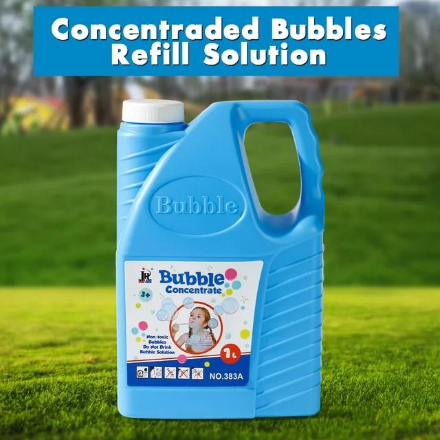 Bubble Concentrated Solution, 1 L/ 33.8 OZ Bubble Refill Solution Up to 2.5 Gallon for Kids Bubble Machine, Giant Bubble Wand, Bubble Gun Blower