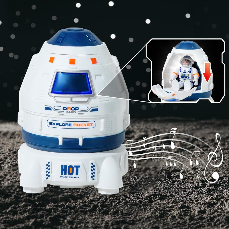 Space Capsule Toys for Kids - Space Toys for Kids with Lights and Sounds - Astronaut Toys, Fun Toys for Any Outer Space Adventure, Outer Space Toy Gifts 3 4 5 6 7 8H101