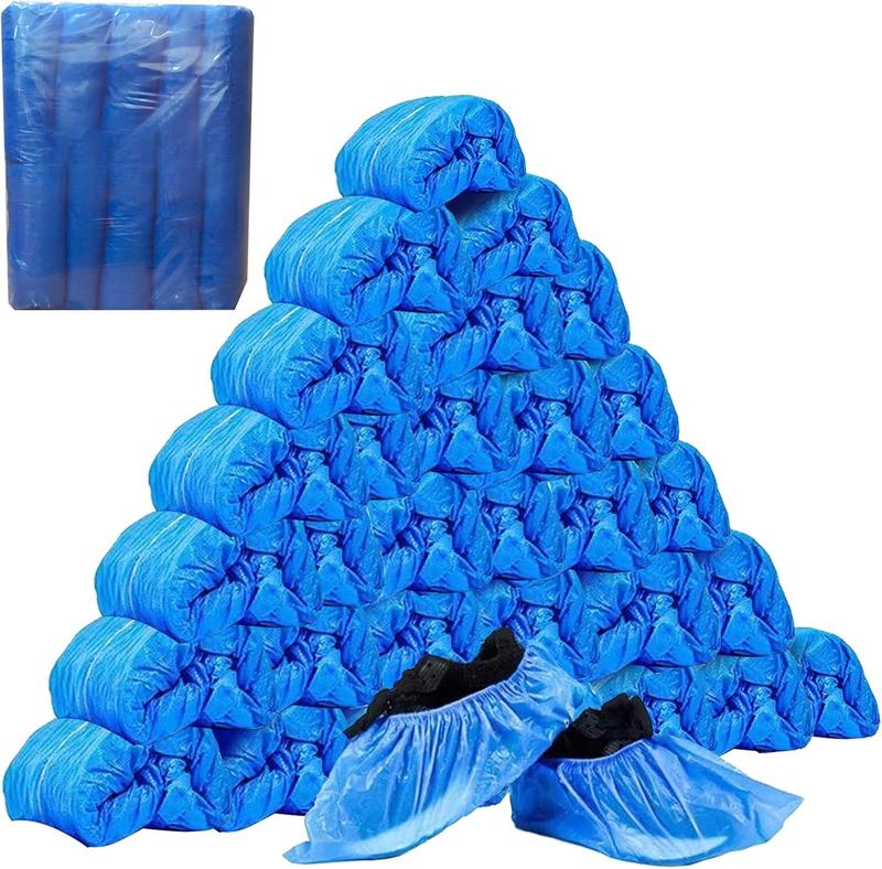 Shoe Covers Disposable Non Slip - Booties for Shoes Covers Waterproof - Disposable Shoe Covers Plastic - Boot Covers Disposable for Indoors