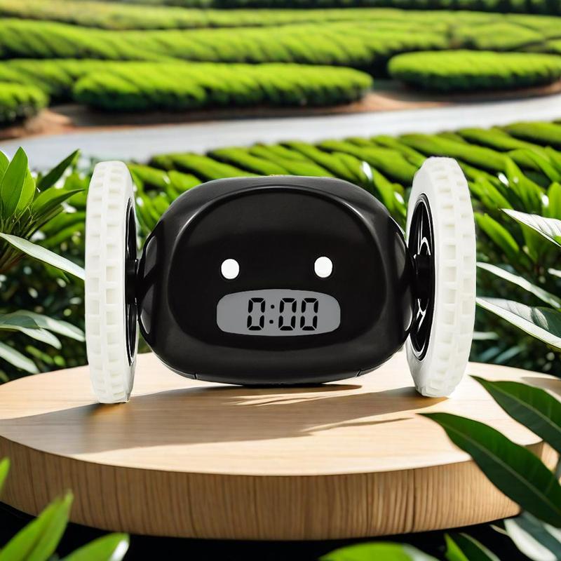 Cute Running Alarm Clock, Portable Running Clock, Running Alarm Clock, Battery Powered Running Clock, Creative Alarm Clock for Home & Office & School (Without Battery)