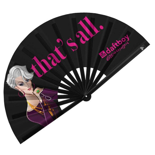 That's All Rave Bamboo Folding Hand Fan / Clack Fan - Large