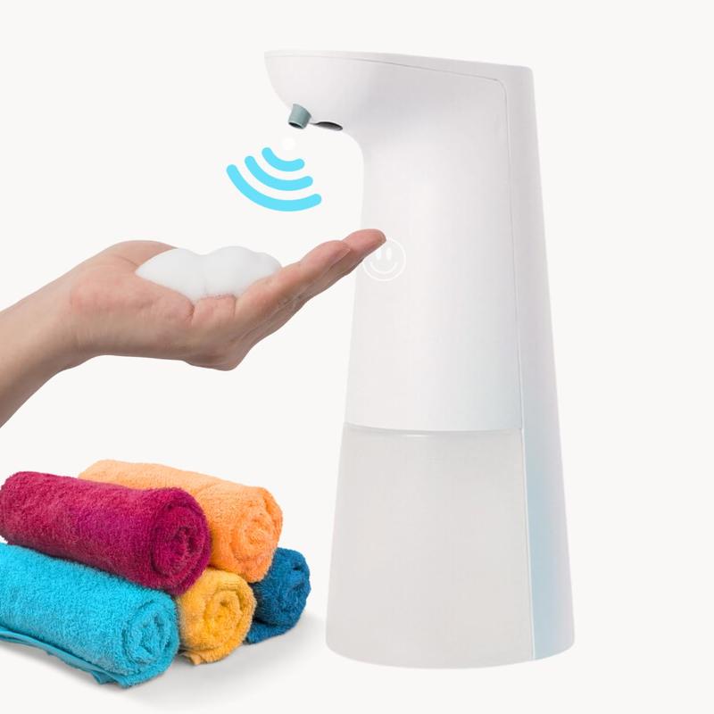 Automatic foam soap pump dispenser, stores the foam tank, and automatically pours out a certain amount of soap liquid on contact