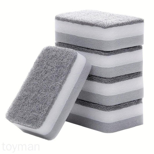 Double Sided Dishwashing Sponge, 10pcs Kitchen Dish Washing Pot Cleaning Sponge, Kitchen Accessories