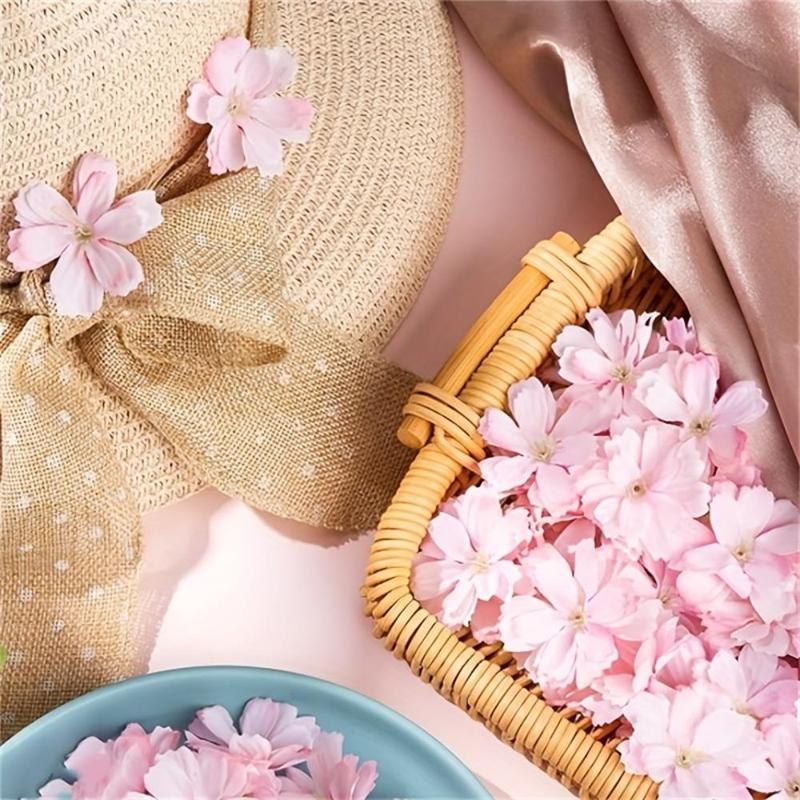 Artificial Cherry Blossom Head, 30pcs Fake Flower Head Decoration,?Spring Decor 2024, DIY Accessories for Wedding Party Gift Decoration, Unique Gift