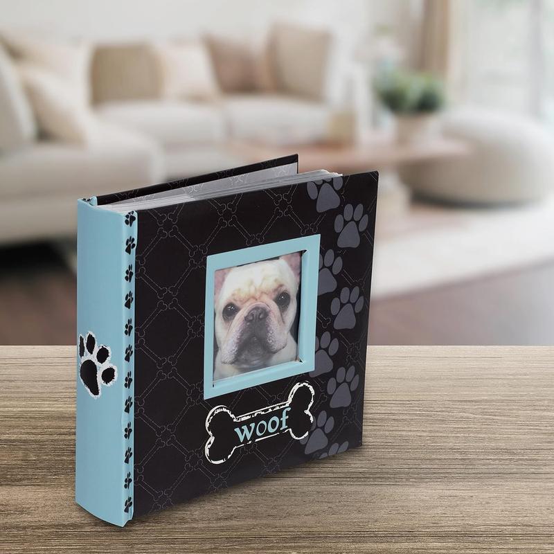 Designs Woof Photo Album, 80-4x6, Blue