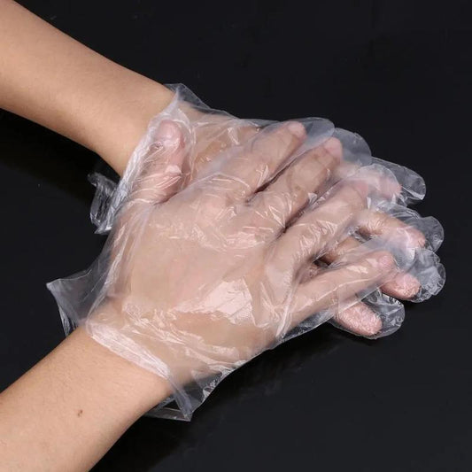 500pcs Disposable Glove, Plastic Glove, Multifunction Cleaning Glove For Home Kitchen Bathroom