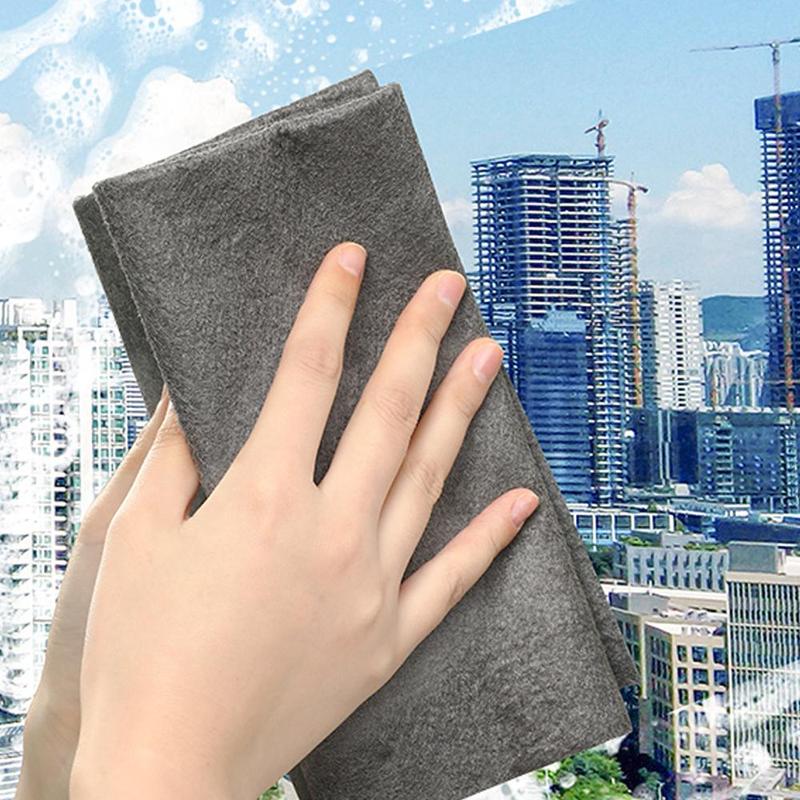 2pcs/pack Magic Cleaning Cloth, Household Special Rag For Cleaning Glass, Absorbent Bathroom Mirror Cleaning Cloth