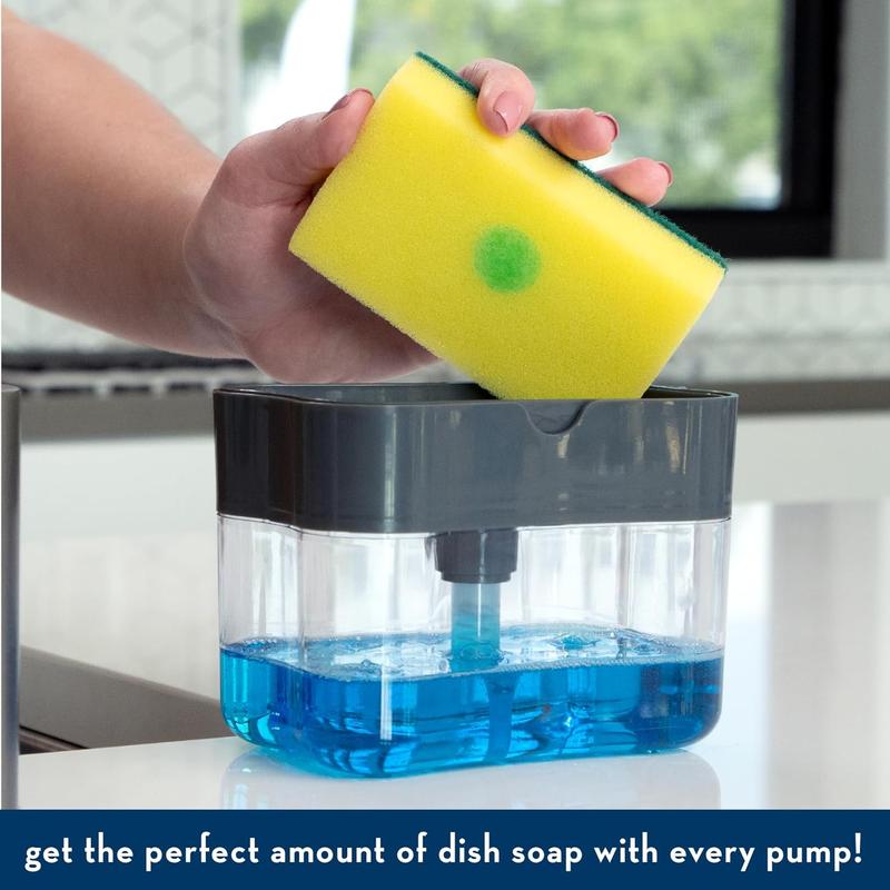 Multi-purpose at home, suitable for kitchen sink, bathroom, dish soap dispenser and sponge holder