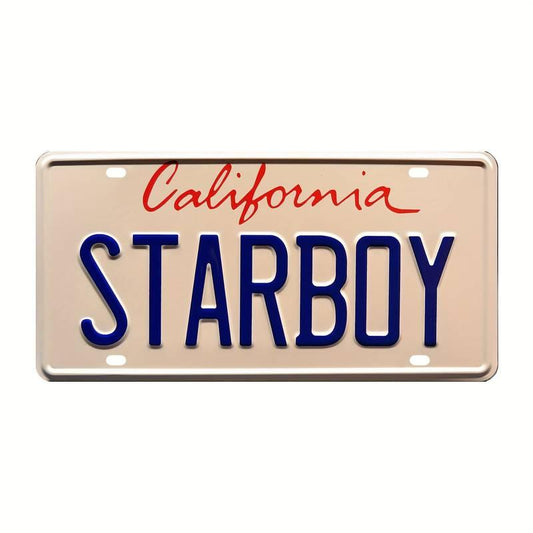 Starboy Metal Stamped License Plate Vintage Metal Tin Signs Garage Bar Patio Wall Decorations Gifts 12 X 6 Inches Outdoor & Indoor