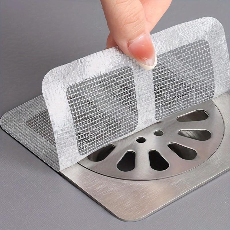 Disposable Self Adhesive Floor Drain Cover, Anti-clogging Filter, Bathroom Kitchen Sink Strainer