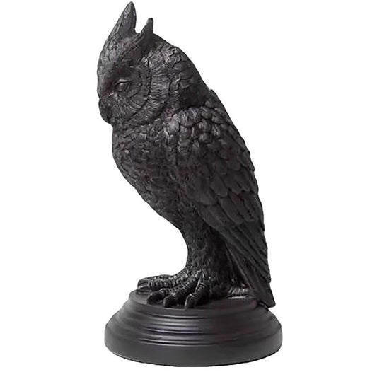 Retro Gothic Black Crow Candle Holder Halloween Statue Owl Home Room Decoration Resin Sculpture Craft Ornament