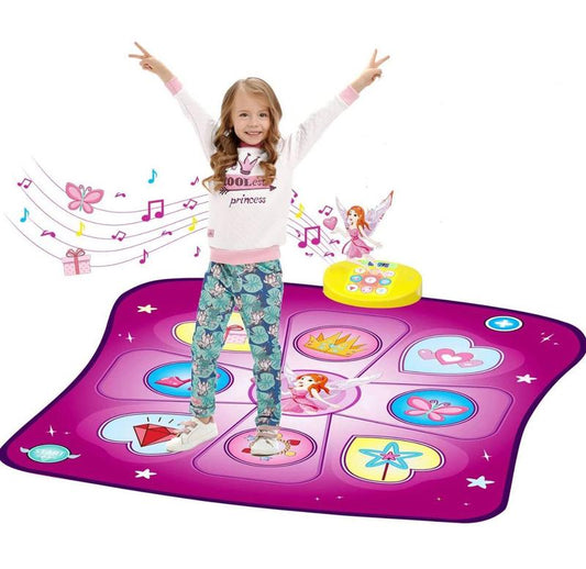 Dance Mat Gift for 3-12 Year Old Girls Boys Electronic Dance Pad Game Toy for Kids Age 4 5 6 7 8 9 10+, Create Songs, Built-in Music, 3 Game Modes, 5 Challenge Levels Christmas Birthday Gift (Purple)