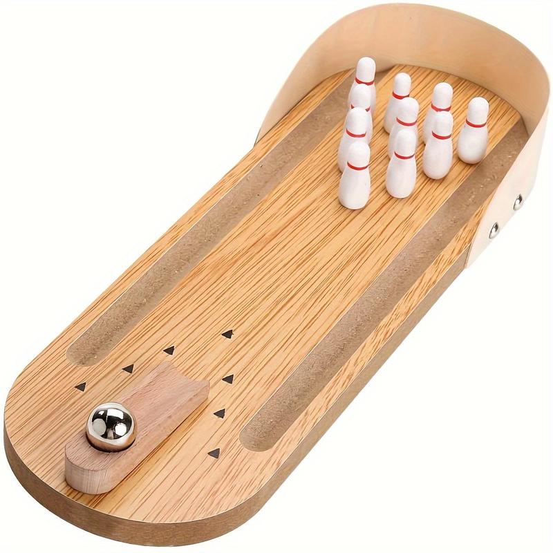 Tabletop Bowling Game, 1 Set Family Competitive Board Game, Desktop Mini Bowling Game Stress Relief Toy, Indoor Recreation Toy for Beginners & Adults, Sports Accessories, Birthday Gift, Christmas Gift