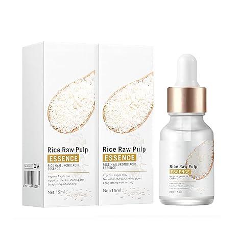 White Rice Serum for Face - Exfoliate, Brighten and Even Skin Tone£¨2 x 0.52 oz/15 ml£©