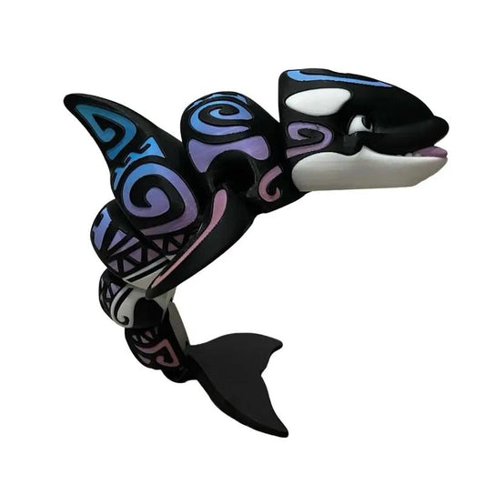 PLA Tattoo Orca Statue Decor