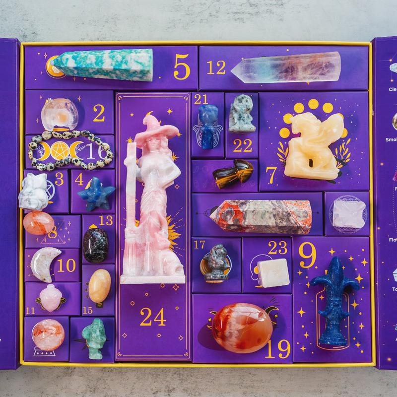 Crystal Halloween Countdown Gift Box - Exciting Treats and Surprises for a Frightfully Fun Celebration