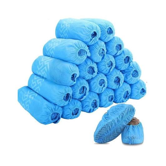 100pcs Disposable Non-woven Fabric Shoe Cover, Dustproof Non-slip Breathable Shoe Cover For Home