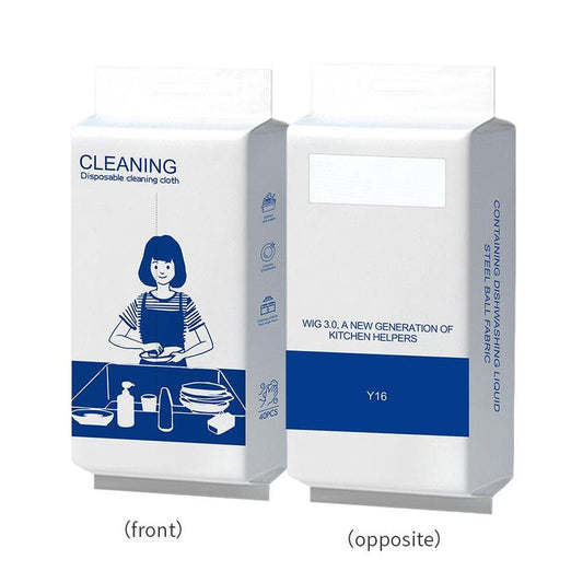 1 Set Disposable Kitchen Cleaning Cloth, Absorbent Dish Wash Cloth, Cleaning Rag for Wet & Dry Use, Home Care Supplies