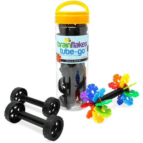 Brain Flakes Tube-Go Wheels & Axles | 8 Sets