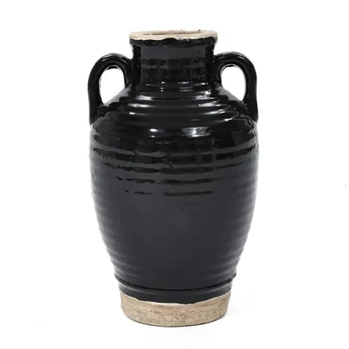 Mo glazed terracotta jug vase