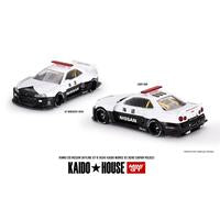 Kaido House Nissan Skyline GT-R R34 Kaido Works (V2 Aero) Police, 1:64 Scale, Diecast Model Car