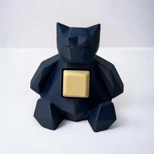 Low Poly Snorlax Fidget Figurine | Desk Accessory, Collectible, Tcg, Statue, Gaming, Stim, Collectible, Custom, Decoration, Gift, Stress, Kawaii, Eye Catching, Mechanical Switch, Anime, ASMR