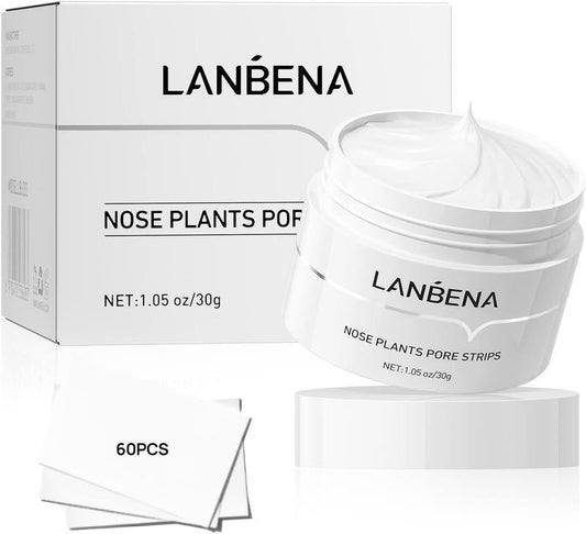 LANBENA Blackheads & Whiteheads Removal Kit for Clear, Radiant Skin: Facial Exfoliating Power, Acne Deep Cleansing, 30g Clay Mask, and Nasal Strips for a Fresh-Faced Glow!