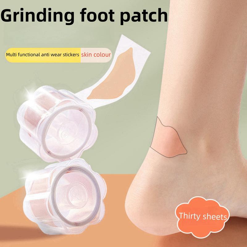 Disposable Foot Grinding Stickers Heel Stickers Transparent Invisible Stickers Heel Protection Sticker Food Care Pad 2 Count Footwear Shoe Insoles Comfort Bedroom Walking Bathroom