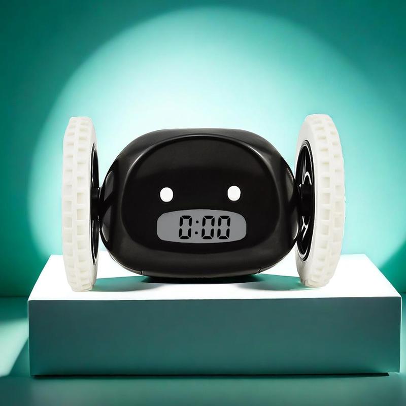 Cute Running Alarm Clock, Portable Running Clock, Running Alarm Clock, Battery Powered Running Clock, Creative Alarm Clock for Home & Office & School (Without Battery)